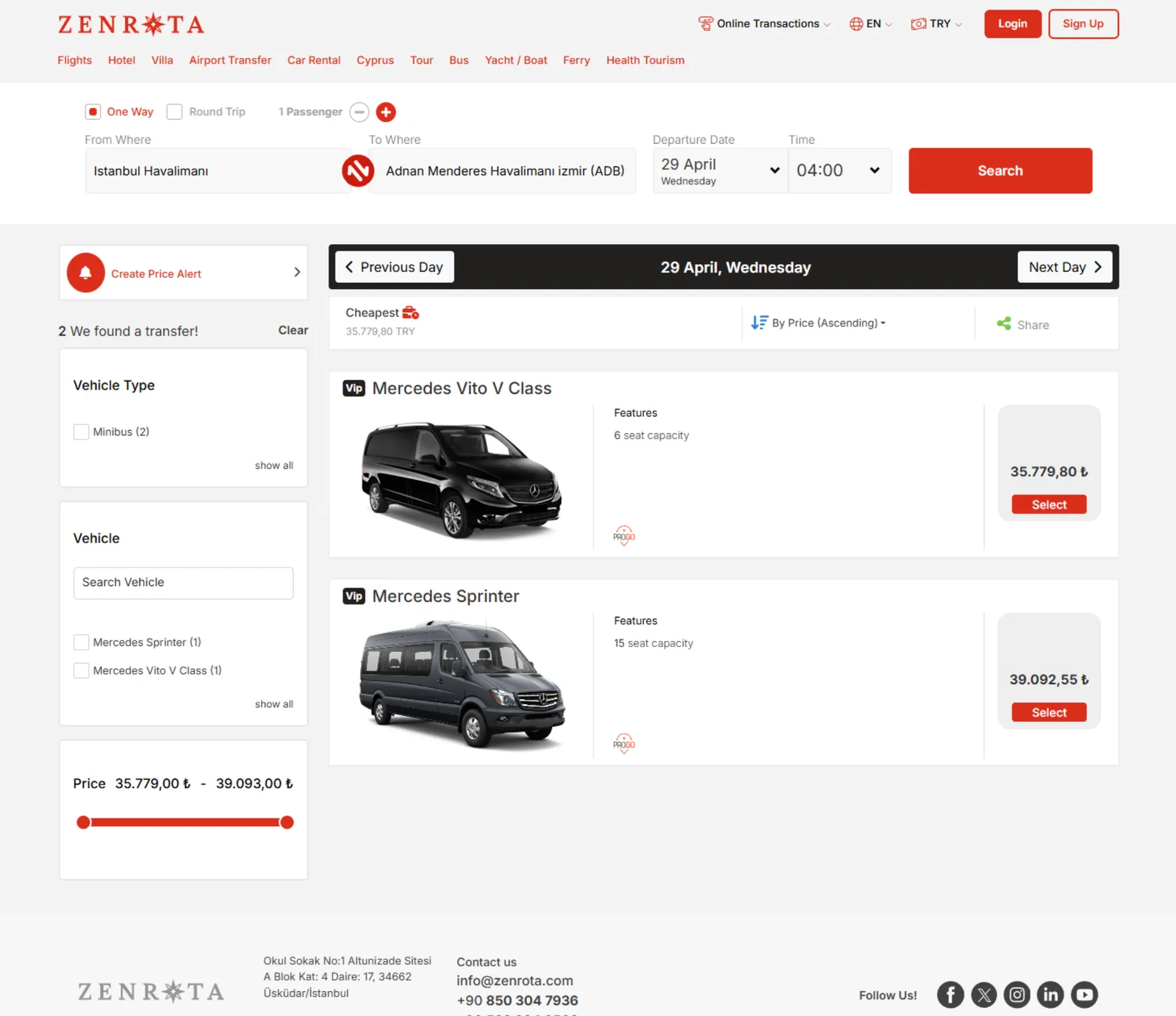 Vehicle Listing & Filtering
