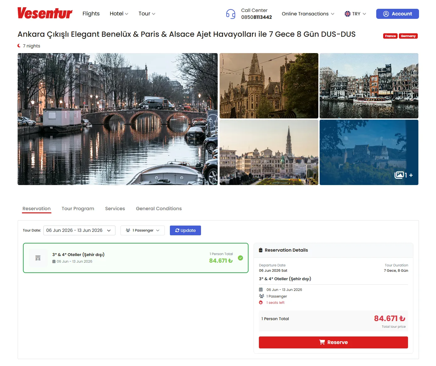 Tour Detail & Booking