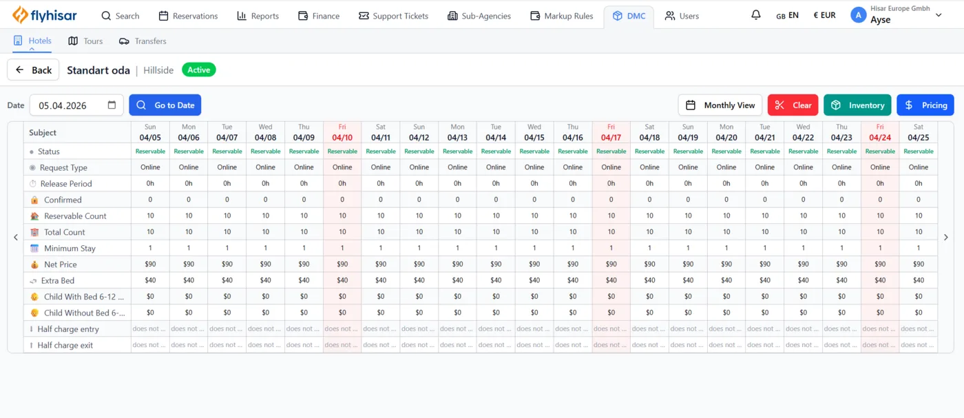 Hotel Contract System