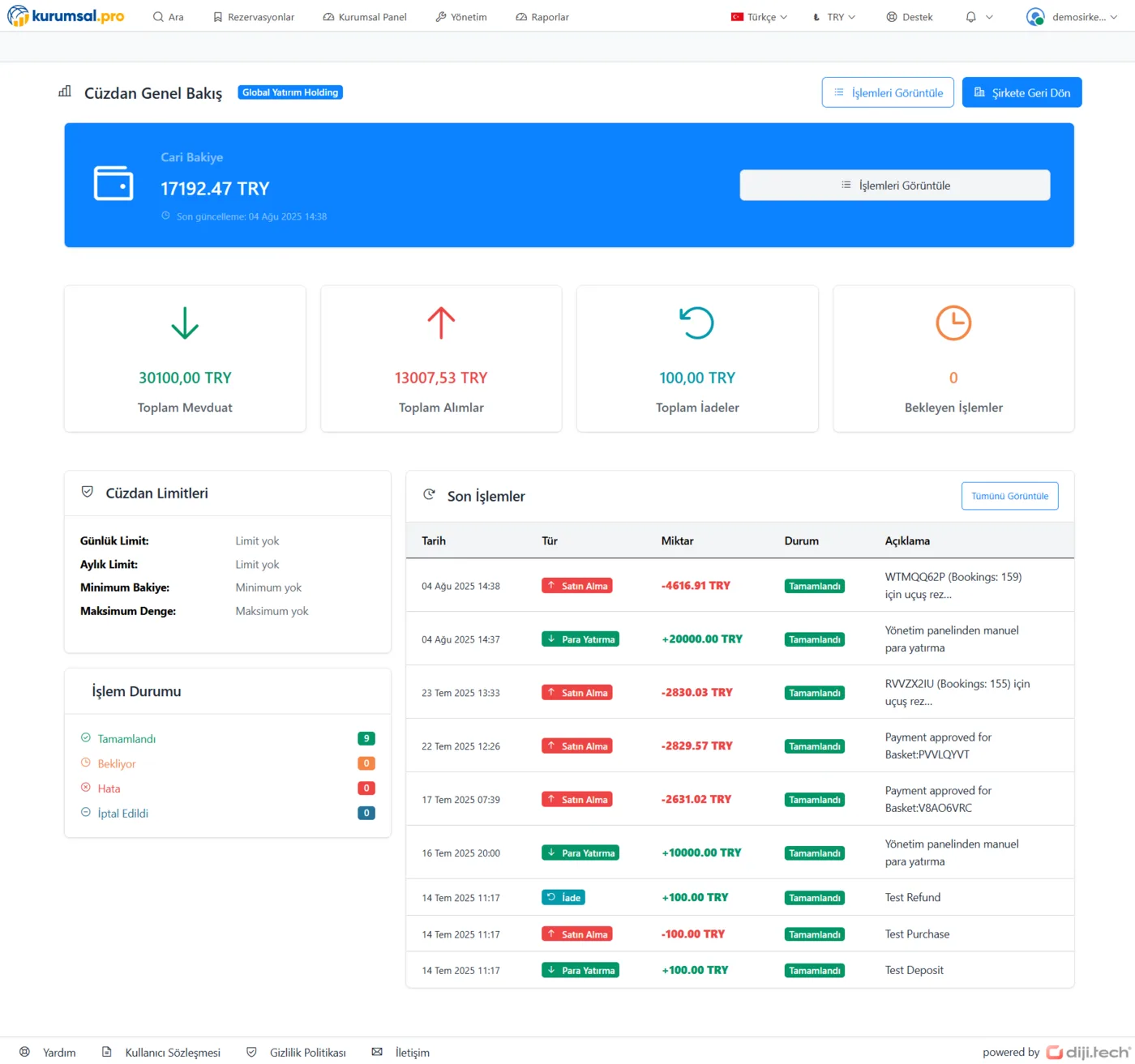 Cari Hesap & Fatura Yönetimi